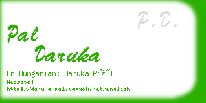 pal daruka business card